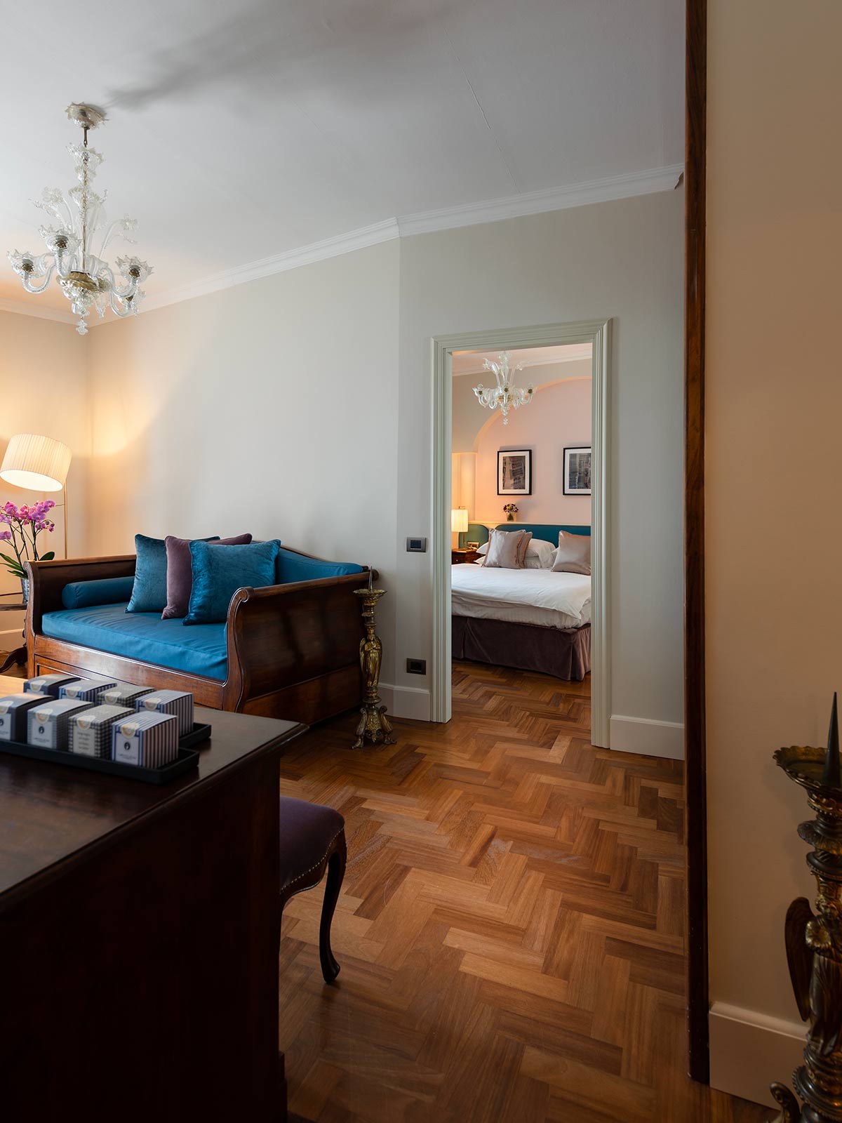 Salotto junior suite con terrazza